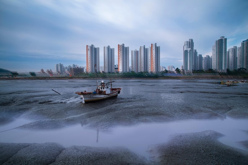 Urban exploration in the city